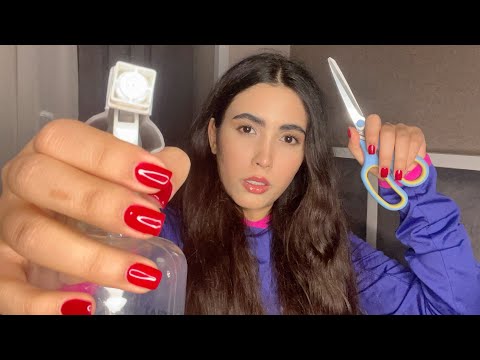 #asmr Let Me Cut Your Hair 💇‍♀️💜 ( Personal Attention )