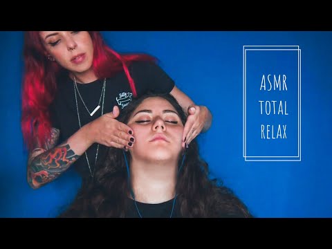 ASMR total relax! 💆‍♀️ (face and head massage, candle noise)