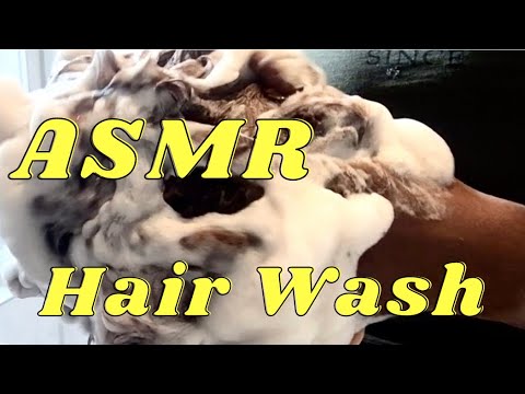 [ASMR] RELAXING SHAMPOO AND HAIR WASH #asmr #subscribe #satisfying