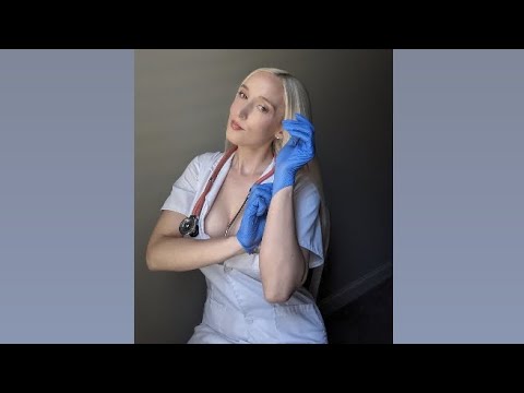 🩺ASMR Flirty Nurse Examines You💕✨Requested✨gloves-follow the light-fluffy mic sounds😌