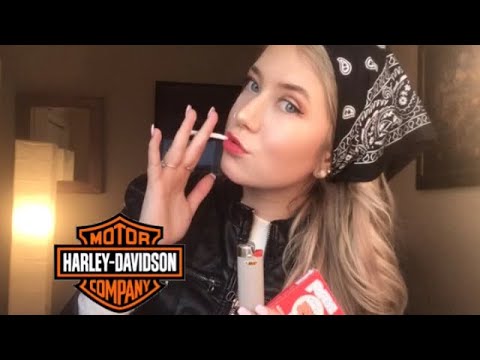 ASMR Biker from the Tingle Gang🏍 Tapping on Leather