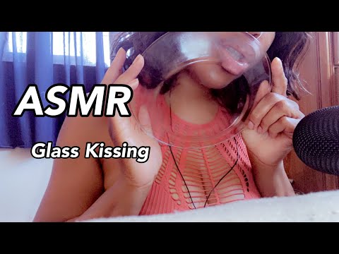 ASMR | Glass licking & Kissing 💋