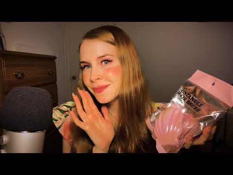 🌿ASMR🌿 Think Pink — TAPPING on Pink Objects ((Whispered & Soft-Spoken Show & Tell w/ Fake Nails))