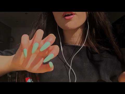 ASMR Tingly Hand Movements with Long Nails / Plucking, Invisible Scratching, Touching ~ LoFi
