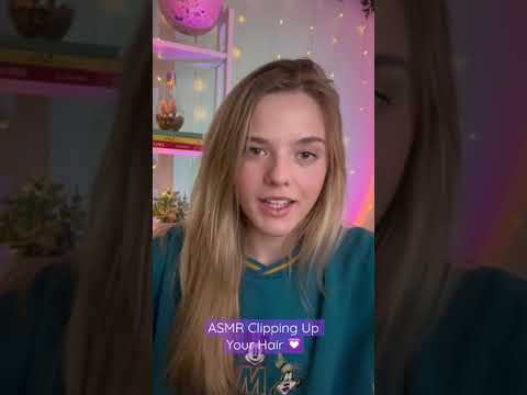 Mini ASMR: Clipping Up Your Hair 💟
