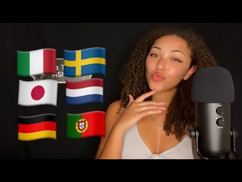 ASMR IN DIFFERENT LANGUAGES! (Relaxing Whispers & Trigger Words)