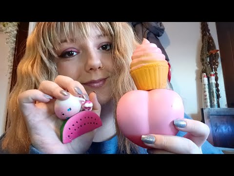 ASMR- Lofi Squishy Chewing- Chewing ALL my PINK💗 Squishies (Intense Mouth Sounds)