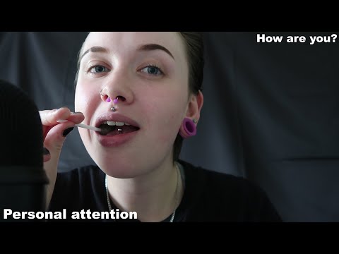 ASMR Lollipop Eating & Asking You How You Are [Personal Attention & Asking Questions] Soft Spoken