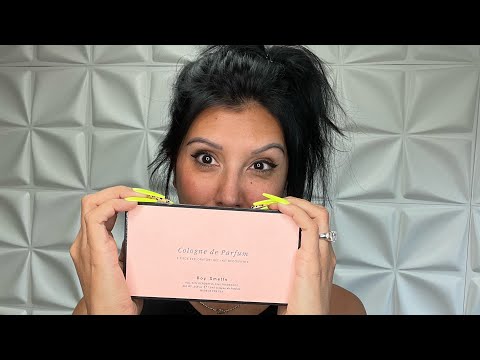 ASMR unboxing tapping whispered
