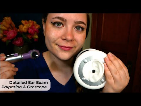 Detailed Ear Examination (Tons of Ear Palpation, Otoscope, Indication Trigger) 🩺 ASMR Medical RP