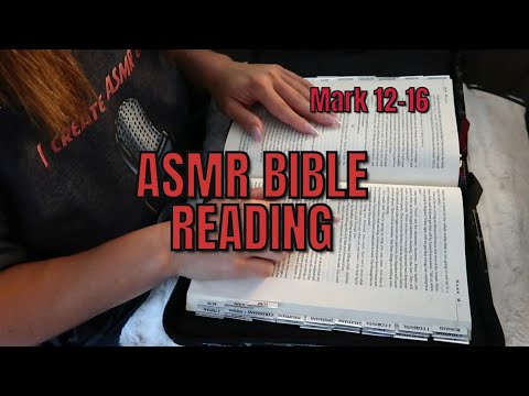 ASMR Bible Reading |  Mark 12-16 | Soft Whispers