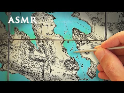 ASMR Detailed Vintage Map | 1 hour Soft Spoken