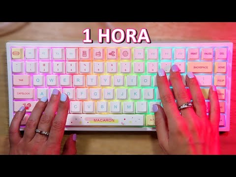 ASMR SONIDOS INTENSOS de TECLADOS MECANICOS (+ Laptop) *1 HORA!* |ASMR en Español