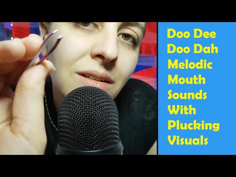 ASMR Melodic 'Doo Dee Doo Dah' Mouth Sounds with Plucking Visuals (Inspired by FrivolousFox ASMR)