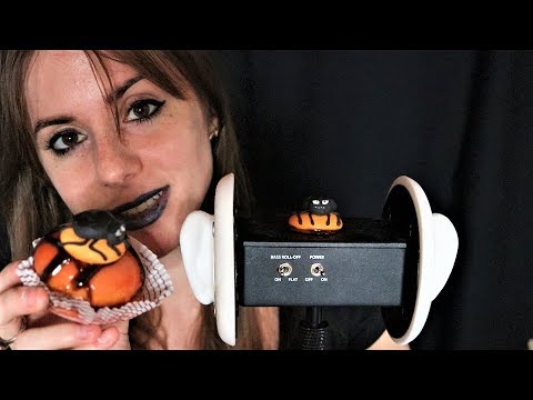 A little Halloween Mukbang - sticky ASMR eating sounds