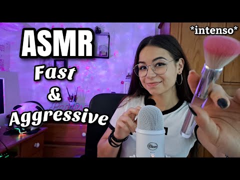 ASMR FAST & AGGRESSIVE!⚡😴 | (+ Mouth sounds intensos) | ASMR en español para dormir | Pandasmr