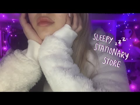 ASMR Sleepy Stationary Store 🌙 (soft spoken)