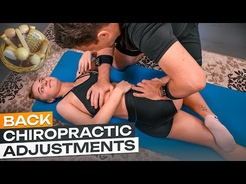 EXTREME STRETCHING AND CHIROPRACTIC FOR FITNESS GIRL ALINA - LOUD SPINAL CRUNCHES