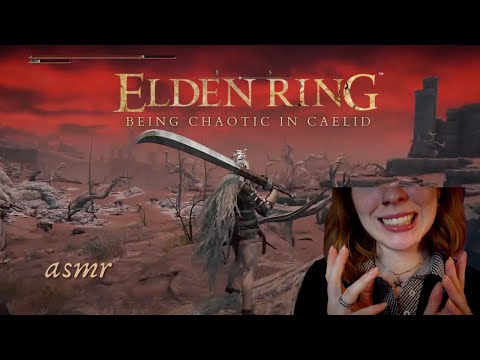 ASMR ◦ Elden Ring Gameplay: Chaotically Running Around Caelid (gentle whispered commentary)
