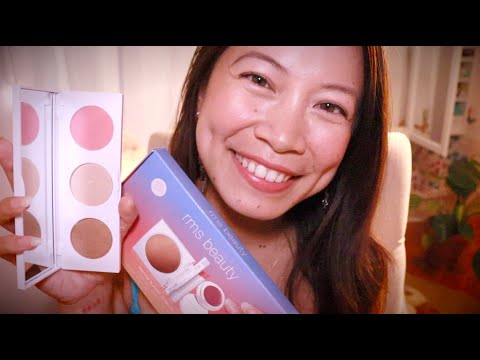 ASMR Visiting Friend Pampers You w/ New Organic Makeup! (Fresh Face Start) (RMS Beauty)
