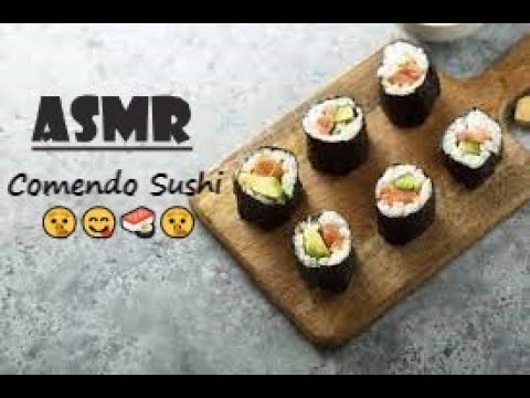 ASMR | Sons de Mastigação Sushi 🤫😋🍣