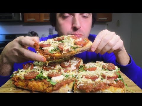 ASMR French Bread Pizza * SUPER CRUNCH * ( Eating Sounds ) | Nomnomsammieboy