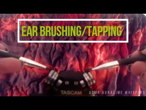 ASMR | Brushing & Tapping Your Ears (TASCAM DR-05 TEST) No Talking