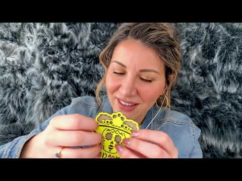 ASMR relaxing soft tapping on wood Mexican items - storytime, personal stories, whispers for sleep