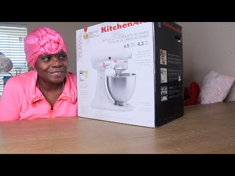 NOW MY DAUGHTER CAN ALWAYS BAKE ME BREAD. A DREAM COME TRUE ! ASMR UNBOXING KITCHEN AID MIXER