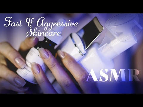 ASMR ~ Fast and Aggressive Skincare ~ Layered Sounds, Personal Attention (no talking)