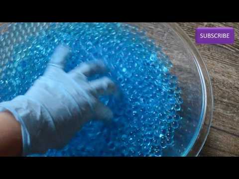 ASMR Water Beads (Water Sounds and Latex Goves) | No Talking
