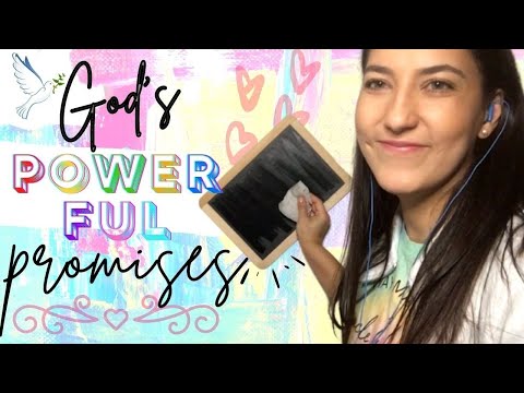 ASMR Whispering 50 of God's Promises to Us // REACTING TO + WRITING🖍 ON CHALKBOARD + TISSUE SOUNDS