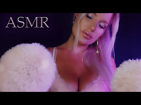 1 HOUR ASMR 💜 Gentle Ear Massage for Sleep(Inaudible Whispering, Layered Fluffy Triggers, Breathing)