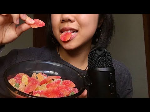 ASMR | FROZEN GUMMY CANDY EATING (mouth sounds~)