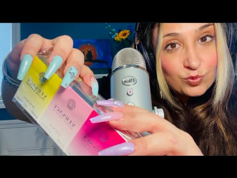 Unpredictable Tickles ASMR W/O A Plan: Extreme Gum Chewing/Doing my XL Nails/Scratching/Tapping/Haul
