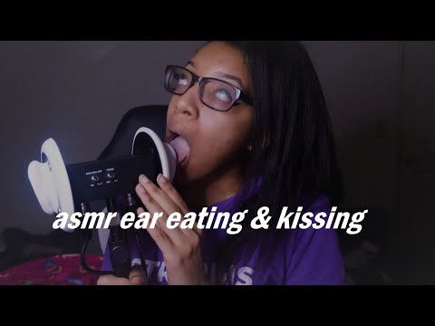 asmr ❤ gentle ear licking & kissing