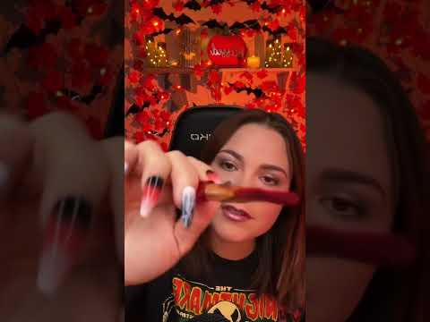 1 Minute ASMR Halloween Face Painting 🎃