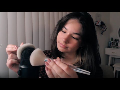 ASMR | Mic Brushing With and Without Cover + Short and Whispered Rambles
