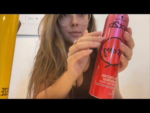 ASMR lofi tapping on hair products | Whispered