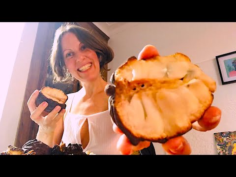 ASMR Exotic fruit Cherimoya custard apple (eating sounds) Sounds