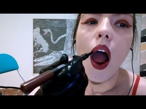 ASMR doing my makeup in leather gloves
