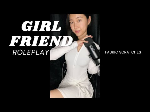 ASMR🤍Girlfriend Roleplay[talking/fabric scratches/triggers]