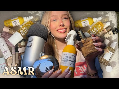 ASMR - PRODUCTS I RECOMMEND - tapping and whispering about my favorite products