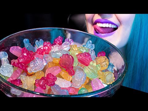 ASMR: Sticky Chewy Gummy Candy | Colorful Fantasy Candy 🍭 ~ Relaxing Eating [No Talking|V]😻