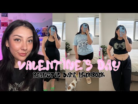 ASMR look book for realistic valentine’s day dates 💘🌹 | yes style try on haul