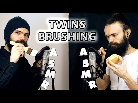ASMR Twins Brushing