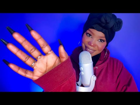 ASMR | Trigger Words, Mouth Sounds, Up Close Hand Movements, Air Tracing, Mic Tapping