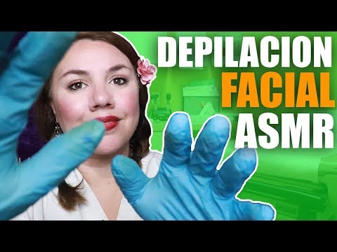 ASMR Español: RoIePIay Depilacion Facial Relajante con Soft Talk!! Murmullo Latino