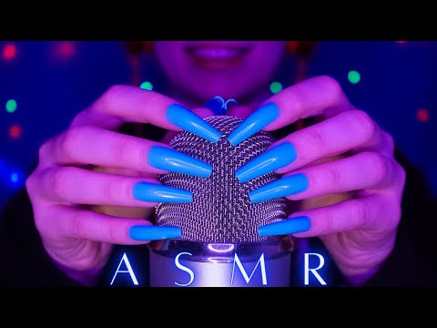 ASMR Mic Scratching - Brain Scratching with DIFFERENT MICS 🎤 Covers & Nails💙 No Talking for Sleep 4K