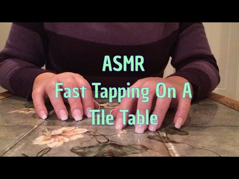 ASMR Fast Tapping On A Tile Table